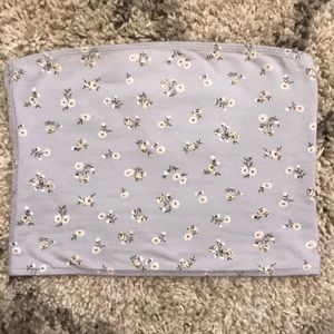 Hollister Baby blue reversible tube top